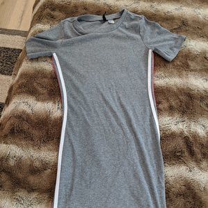 Racerback Grey T-Shirt Dress
